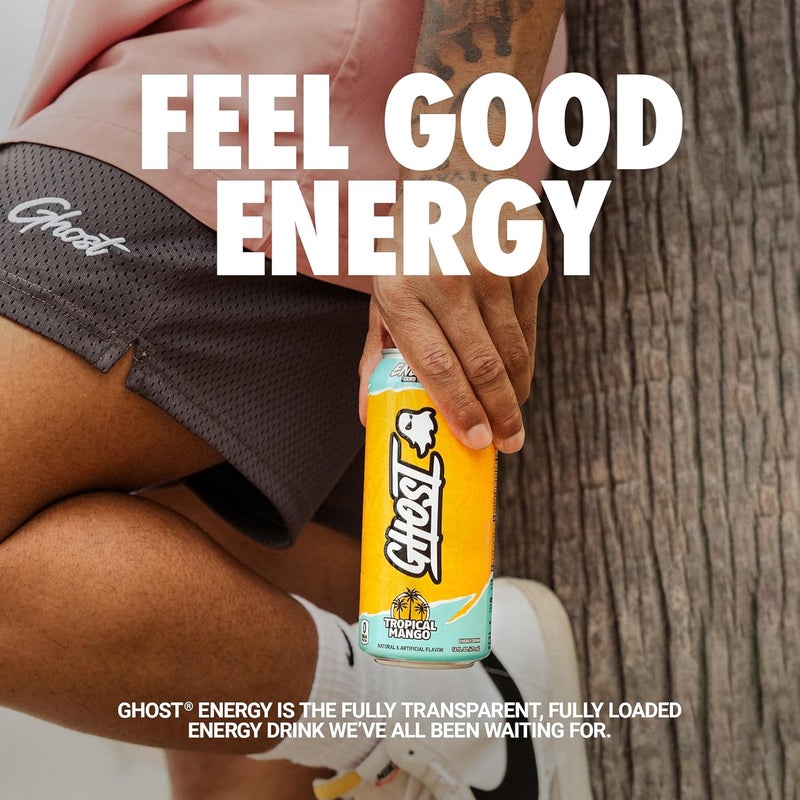 Ghost مشروب الطاقة خالي من السكر GHOST ENERGY - مانجو استوائي - Image 2